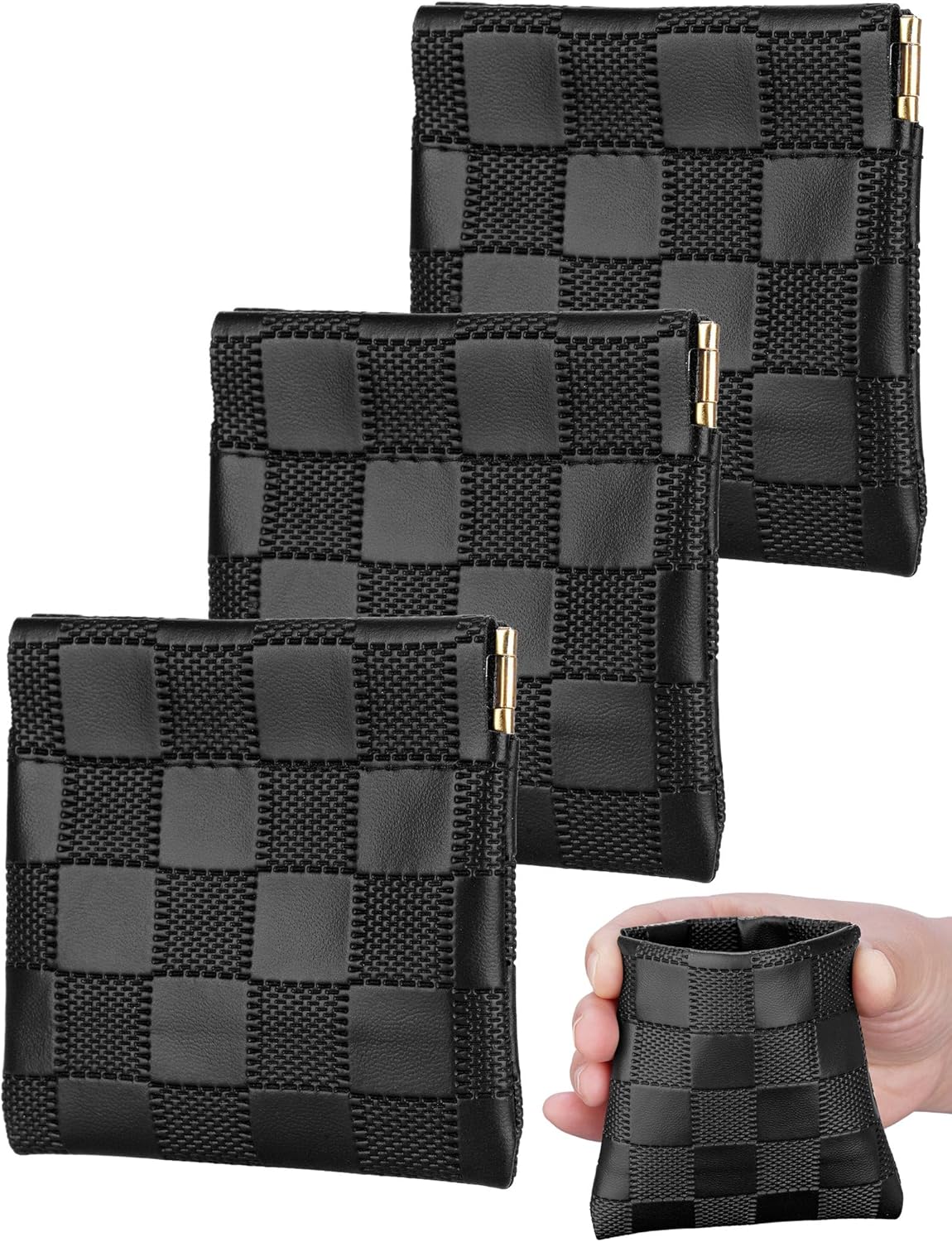 3 Pack Portable Holder Compatible with ZYN Pouch, Compact Folding Container Fit for ZYN, Slim Storage for Flavor Pouches, One-Handed Open & Close Slim Case for Daily Use