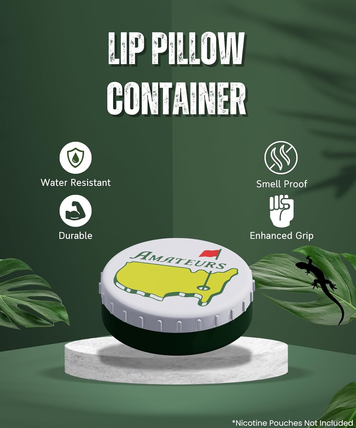 Zyn Nicotine Pouches Holder, Smell Proof Zyn Can & Zyn Container for Zyn Pouches, Snus Tin, Small Airtight Container, Caffeine Pouch Holder, Nootropic Pouch, Zyn Case, Small Smell Proof Case